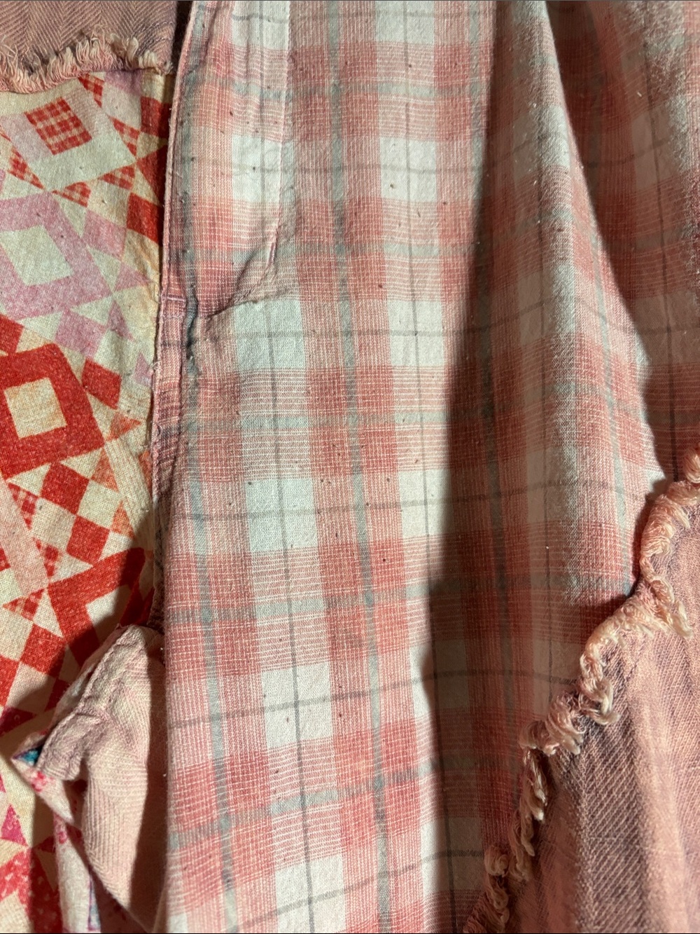 Pink Patchwork Maxi Pants-Boho Style No further Discounts - Picture 4 of 10